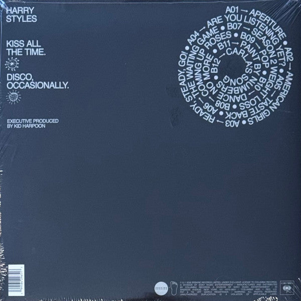 Harry Styles - Kiss All The Time. Disco, Occasionally. - New LP Record 2026 Columbia Sony Erskine Vinyl, Booklet & Poster - Pop / Alt-Pop - Shuga Records