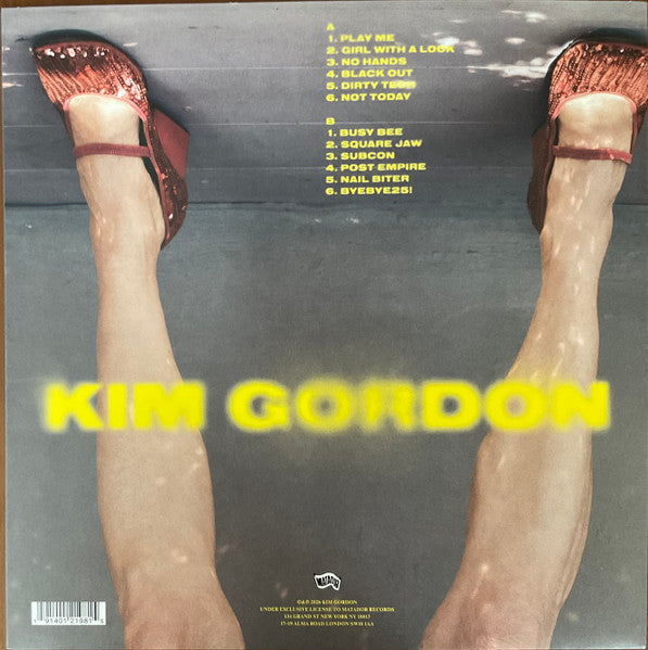 Kim Gordon - Play Me - New LP Record 2026 Matador Indie Exclusive White Vinyl - Noise Rock / Experimental - Shuga Records