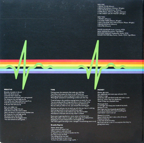 Pink Floyd - The Dark Side of the Moon - VG+ LP Record 1973 Harvest USA 1st Issue Vinyl with "INTERPAK" & One Poster - Psychedelic Rock / Prog Rock - Shuga Records