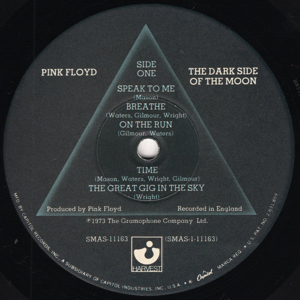 Pink Floyd - The Dark Side of the Moon - VG+ LP Record 1973 Harvest USA 1st Issue Vinyl with "INTERPAK" & One Poster - Psychedelic Rock / Prog Rock - Shuga Records