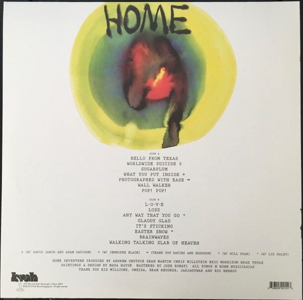 DAMAGED COVER - Home - Seventeen - New LP Record 2010 Brah USA Vinyl & Download - Indie Rock - Shuga Records