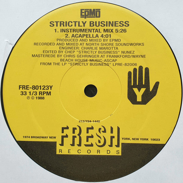 EPMD - Strictly Business (1988) - VG+ LP Record 1990s Unofficial