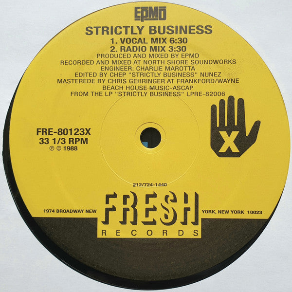 EPMD - Strictly Business (1988) - VG+ LP Record 1990s Unofficial