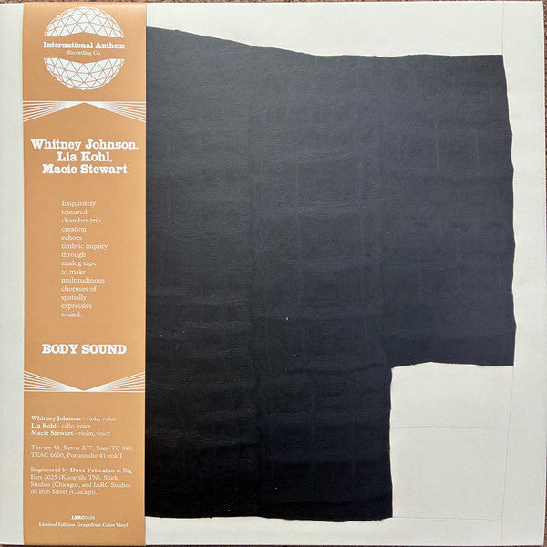 Whitney Johnson, Lia Kohl, Macie Stewart - BODY SOUND - New LP Record 2026 International Anthem Grapefruit Vinyl - Electronic / Ambient / Avant Garde / Contemporary Classical - Shuga Records