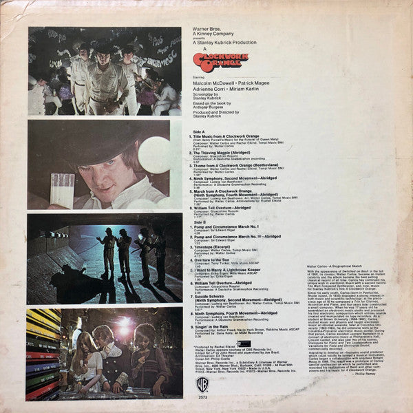Various - Stanley Kubrick's A Clockwork Orange (1971) - VG+ LP Record 1972 Warner USA Vinyl, Green Label & 2x Hype Stickers - Soundtrack - Shuga Records