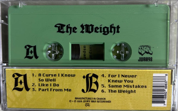 Cashier - The Weight - New Cassette 2026 Julia’s War Tape - Indie Rock / Shoegaze - Shuga Records