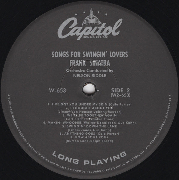 Frank Sinatra - Songs for Swingin' Lovers! (1956) - New LP Record 2026 Blue Note Tone Poet Series 180 gram Vinyl - Jazz / Vocal Jazz