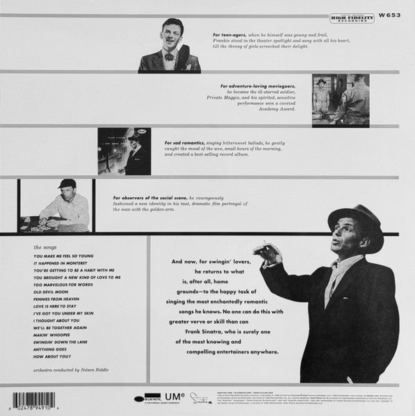 Frank Sinatra - Songs for Swingin' Lovers! (1956) - New LP Record 2026 Blue Note Tone Poet Series 180 gram Vinyl - Jazz / Vocal Jazz