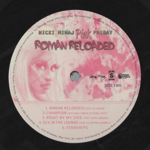 Nicki Minaj - Pink Friday: Roman Reloaded - Mint- 2 LP Record 2012 Cash Money Original Press USA Vinyl - Hip Hop / Pop Rap - Shuga Records