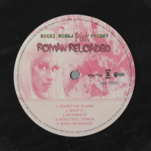 Nicki Minaj - Pink Friday: Roman Reloaded - Mint- 2 LP Record 2012 Cash Money Original Press USA Vinyl - Hip Hop / Pop Rap - Shuga Records