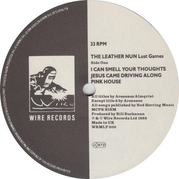 The Leather Nun - Lust Games - Mit- EP Record 1986 Wire UK Vinyl - Alternative Rock - Shuga Records