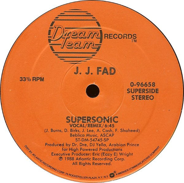 J.J. Fad - Way Out - VG+ 12" Single 1988 Ruthless USA Vinyl - Electro / Hip Hop / Synth-Pop - Shuga Records
