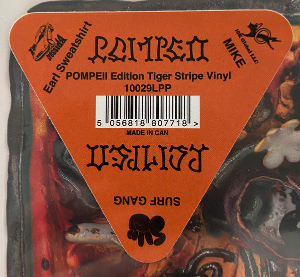 Mike, Surf Gang, Earl Sweatshirt - Pompeii/Utility - Mint- 2 LP Record 2026 Tan Cressida 10K Pompeii Edition Tiger Stripe Vinyl - Hip Hop / Trap / Cloud Rap - Shuga Records