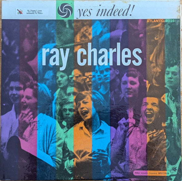Ray Charles - Yes Indeed! (1958) - VG LP Record 1960 Atlantic USA Mono Vinyl - Soul / Rhythm & Blues - Shuga Records