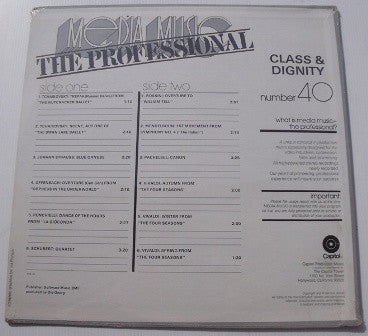 Ole Georg – Number 40 - Class & Dignity - VG+ LP Record 1984 Media Music The Professional USA Vinyl - Production Music / Samples / Beats