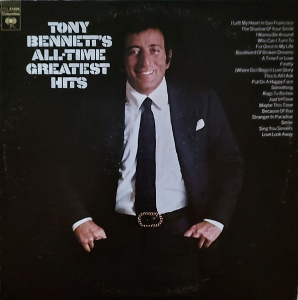 Tony Bennett - All Time Greatest Hits - Mint- 2 LP Record 1972 Columbia USA Original Press Vinyl - Jazz / Big Band / Pop Vocal - Shuga Records