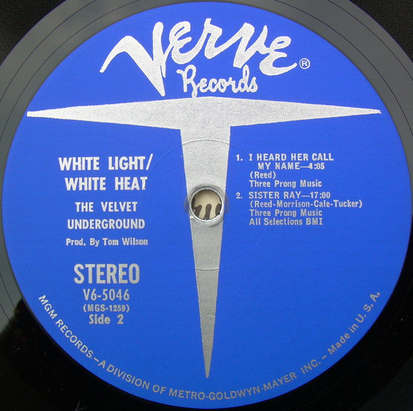 The Velvet Underground - White Light/White Heat - VG+ LP Record 1968 Verve USA Original East Coast Pressing Vinyl - Psychedelic Rock / Avantgarde / Art Rock - Shuga Records