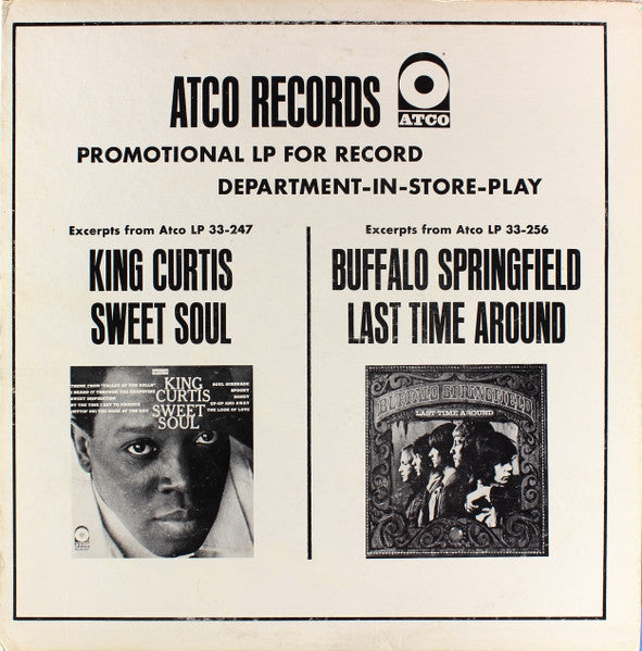 Buffalo Springfield / King Curtis - Promotional LP For Record Department-In-Store-Play - VG+ LP Record 1968 Atlantic USA Promo Vinyl - Soul / R&B / Rock - Shuga Records