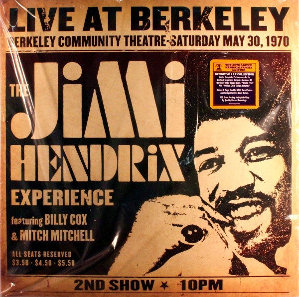 The Jimi Hendrix Experience - Live At Berkeley 1970 - New 2 LP Record 2012 Legacy Analog 200 gram Vinyl & Numbered - Psychedelic Rock / Blues Rock - Shuga Records