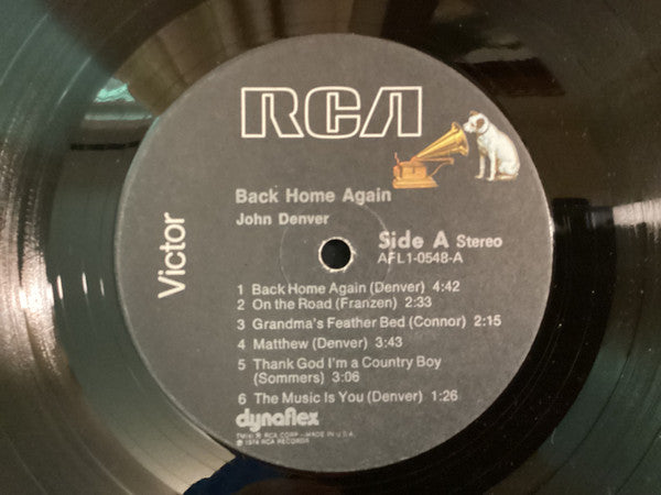 John Denver - Back Home Again - VG+ LP Record 1974 RCA Victor USA Vinyl - Folk Rock / Soft Rock