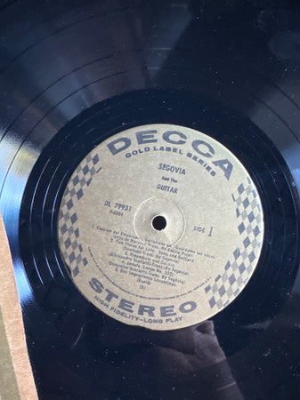 Andrés Segovia - Segovia And The Guitar (1957) - Mint- (VG+ cover) LP Record 1967 Decca USA Vinyl - Classical / Latin / Flamenco - Shuga Records