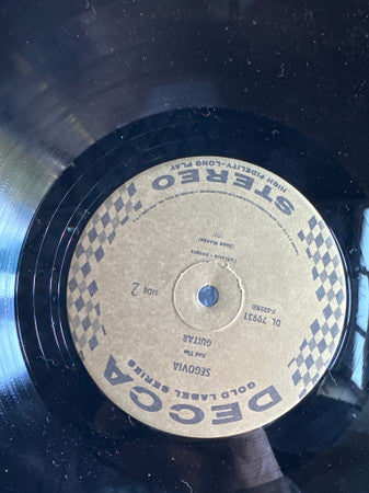 Andrés Segovia - Segovia And The Guitar (1957) - Mint- (VG+ cover) LP Record 1967 Decca USA Vinyl - Classical / Latin / Flamenco - Shuga Records