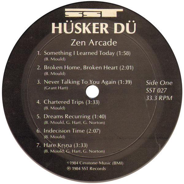 Hüsker Dü - Zen Arcade (1984) - New 2 LP Record 2020s SST USA Vinyl - Hardcore / Punk - Shuga Records