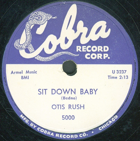 Otis Rush - I Can't Quit You Baby / Sit Down Baby - VG- 10" 78 RPM Record 1956 Cobra USA Shellac - Chicago Blues - Shuga Records