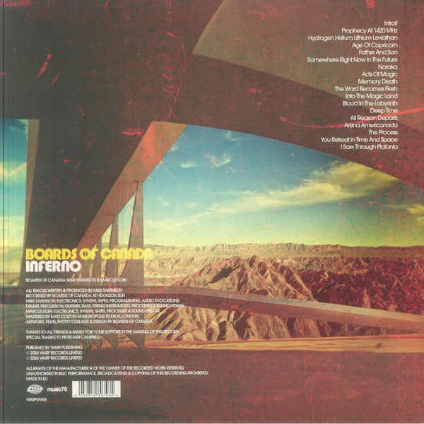 Boards Of Canada - Inferno - New 2 LP Record 2026 Warp Europe Vinyl - Electronic / IDM / Downtempo / Ambient - Shuga Records