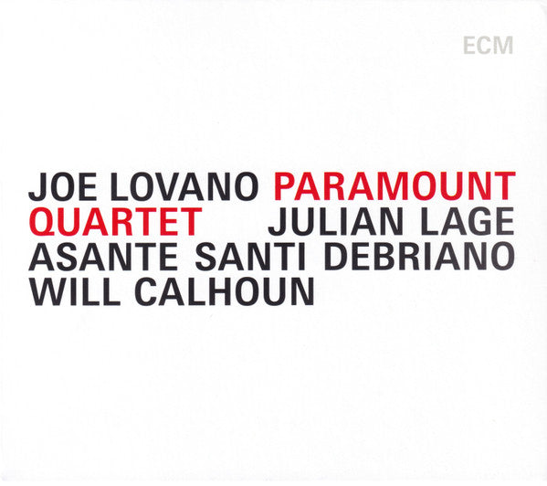 Joe Lovano - Paramount Quartet - New LP Record 2026 ECM Records