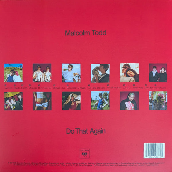 Malcolm Todd - Do That Again - New LP Record 2026 Columbia Vinyl & Insert - Indie Pop - Shuga Records