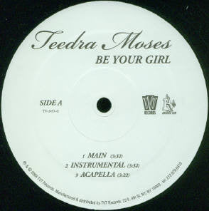 Teedra Moses - Be Your Girl - Mint- 12" Single Record 2004 TVT USA Promo Vinyl - R&B / Soul - Shuga Records