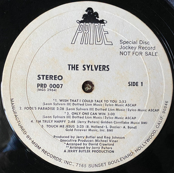 The Sylvers - The Sylvers - Mint- LP Record 1972 Pride USA White Label Promo Vinyl - Soul / Funk - Shuga Records