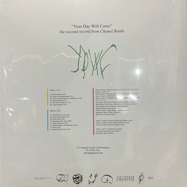 Chanel Beads - Your Day Will Come - New LP Record 2026 Jagjaguwar Pink Vinyl - Indie Pop / Experimental - Shuga Records