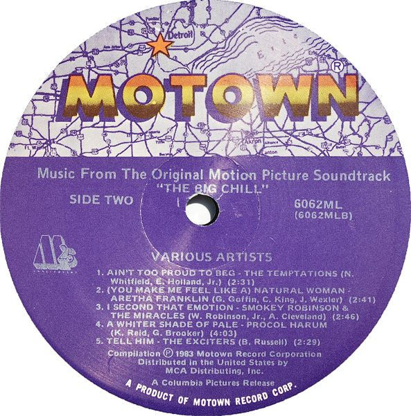 Various - The Big Chill - Original Motion Picture - Mint- LP Record 1983 Motown USA Vinyl - Soundtrack / Soul - Shuga Records