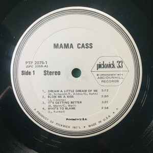 Mama Cass - Mama Cass - VG+ 2 LP Record (VG- Cover) 1975 Pickwick Vinyl - Pop / Soft Rock