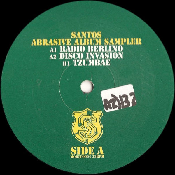 Santos - Abrasive - VG+ 12" Single Record 2004 MOD UK Vinyl - House / Tribal House - Shuga Records