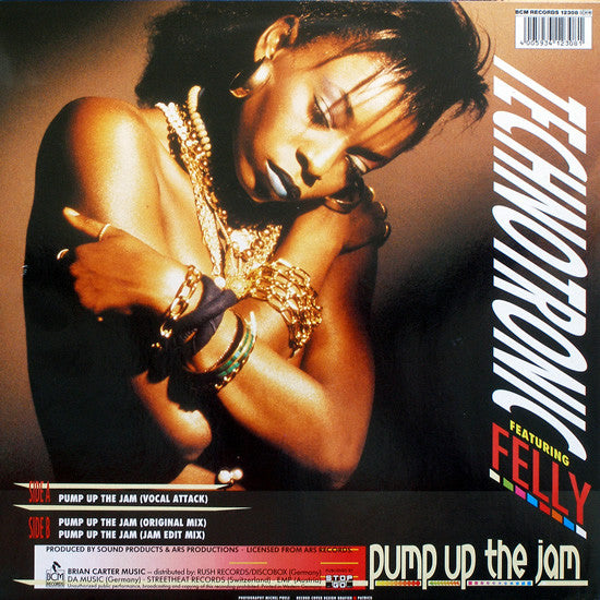 Technotronic Featuring Felly - Pump Up The Jam - VG+ 12" Single Record 1989 SBK USA Vinyl - House / Hip-House - Shuga Records