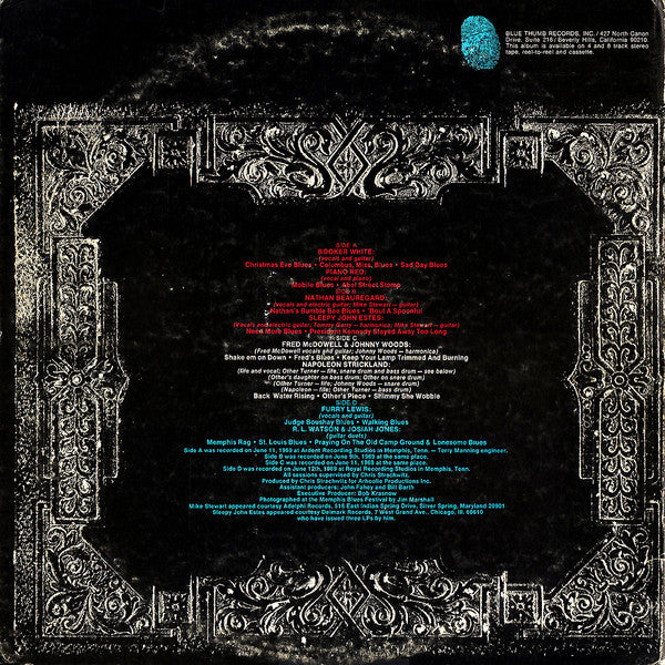 Various - Memphis Swamp Jam - Mint- 2 LP Record 1969 Blue Thumb USA Original Vinyl - Country Blues / Memphis Blues / Delta Blues / Hill Country Blues - Shuga Records