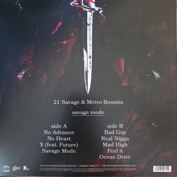 Signed Autographed - 21 Savage & Metro Boomin - Savage Mode (2016) - New (Opened to verity) EP Record 2026 Slaughter Gang Salt & Peppa Vinyl Signed Autographed Insert - Hip Hop / Trap / Gangsta