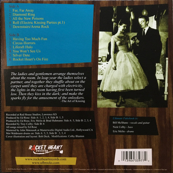 Ultimate Fakebook - Electric Kissing Parties (1997) - New (Opened to verify color) LP Record 2010 Rocket Heart USA Black Vinyl - Alternative Rock / Power Pop - Shuga Records