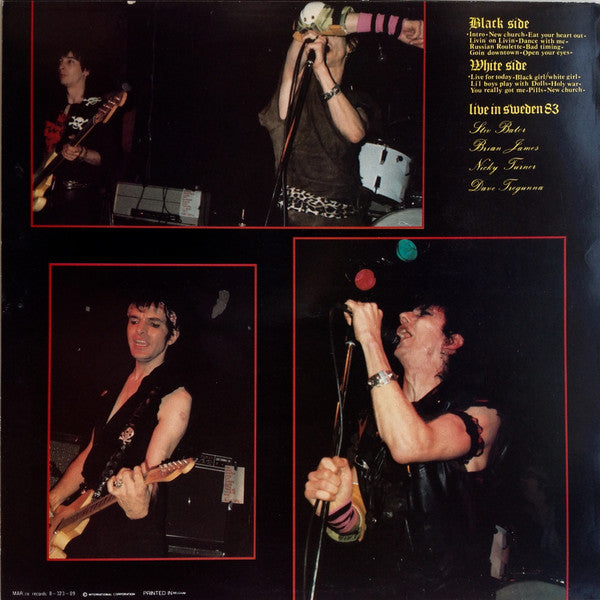 Lords Of The New Church - Live For Today Live in Sweden 1983 - Mint- LP Record 1986 MAR.Co Belgium Unofficial Vinyl - Alternative Rock / Punk / Goth Rock - Shuga Records