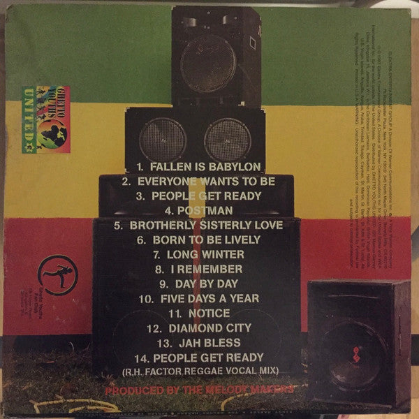 Ziggy Marley & The Melody Makers - Fallen Is Babylon - VG LP Record 1997 Ghetto Youths United Jamaica RARE Vinyl - Reggae