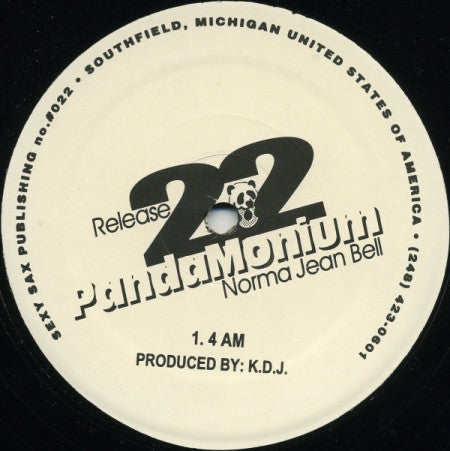 Norma Jean Bell – 4 AM - VG+ 12" Single Record 2002 Pandamonium USA Vinyl - House / Deep House - Shuga Records
