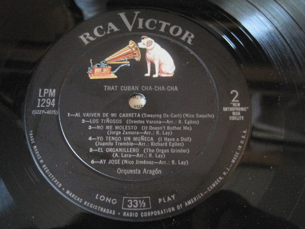 Orquesta Aragon - That Cuban Cha-Cha-Cha - VG+ LP Record 1956 Cha-Cha / Charanga / Cubano - Shuga Records