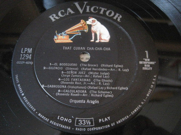 Orquesta Aragon - That Cuban Cha-Cha-Cha - VG+ LP Record 1956 Cha-Cha / Charanga / Cubano - Shuga Records