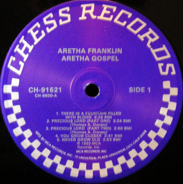 Aretha Franklin – Aretha Gospel (1965) - VG+ LP Record 1983 Chess Vinyl - Gospel / Soul - Shuga Records