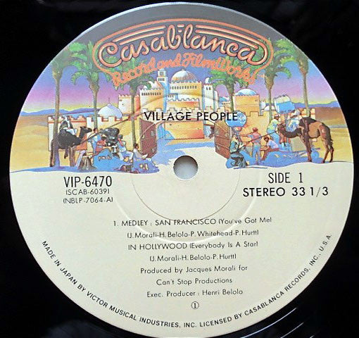 Village People - Village People - VG+ LP Record 1977 Casablanca Japan Vinyl & Insert - Disco / Funk