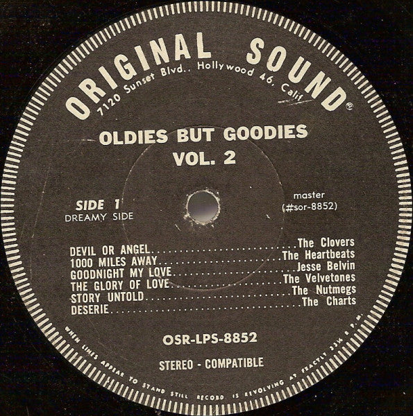 Various - Oldies But Goodies Vol. II - VG+ LP Record 1971 Original Sound USA Vinyl - Rock & Roll / R&B / Soul - Shuga Records
