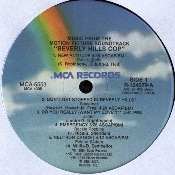 Various - Music From The Motion Picture - Beverly Hills Cop - Mint- LP Record 1984 MCA Club Edition USA - Soundtrack - Shuga Records